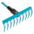 Gardena Combisystem rake head, blue, 10 tines, for small areas