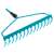 Gardena Combisystem rake head, blue, 14 tines, 36 cm working width