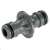 Gardena hose connector, grey, for connecting hoses