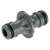 Gardena hose connector, grey, for connecting hoses