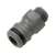 Gardena connector, grey, plastic, male thread