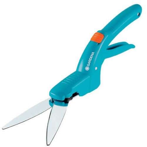 Gardena Classic grass shears, blue and orange, for trimming grass edges
