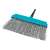Gardena Combisystem Terrace Broom Head, 32cm wide, blue plastic head, grey bristles, for cleaning terraces and balconies