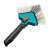 Gardena Combisystem corner brush head, blue and black, angled view