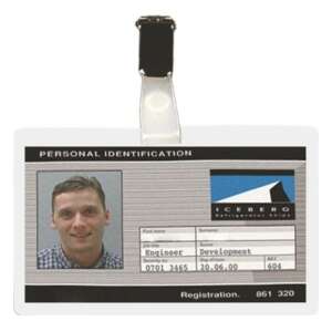 DJOIS Névkitűző tartó, csíptetővel, hidegen laminálható, DJOIS - Névjegykártya