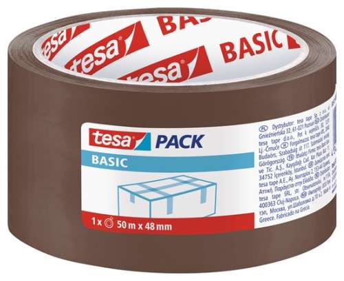 TESA Verpackungsband, 48 mm x 50 m, TESA "Basic", braun
