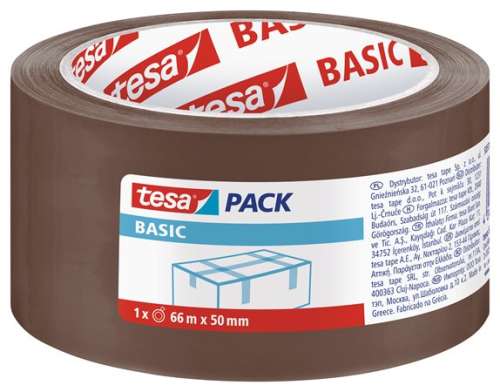 TESA Verpackungsband, 50 mm x 66 m, TESA "Basic", braun