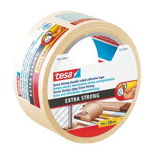 TESA Klebeband, doppelseitig, extra stark, 50 mm x 10 m, TESA "Extra Strong"