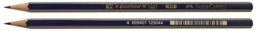 FABER-CASTELL Goldfaber 4B Bleistift, sechseckig, blaue Farbe