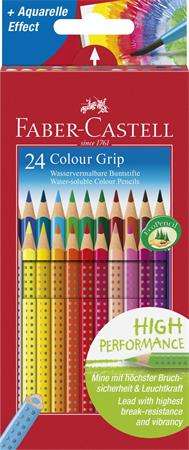 FABER-CASTELL Buntstiftset, dreieckig, FABER-CASTELL "Grip 2001", 24 verschiedene Farben