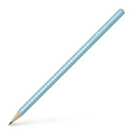FABER-CASTELL Bleistift, B, dreieckig, FABER-CASTELL "Sparkle Pearl", perlmutt-türkis 31537730