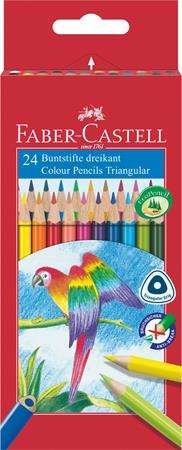 Faber-Castell Set creioane colorate Papagal (24 de bucăți)