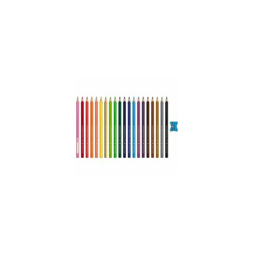 Faber-Castell Jumbo Triangular Colored Pencils Set, 20 Colors