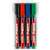 Edding 300 Permanent Marker Set - 4 Assorted Colors