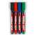 Edding 300 Permanent Marker Set - 4 Assorted Colors
