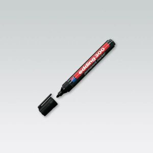EDDING Alkoholos marker, 1,5-3 mm, kúpos, EDDING "300", fekete