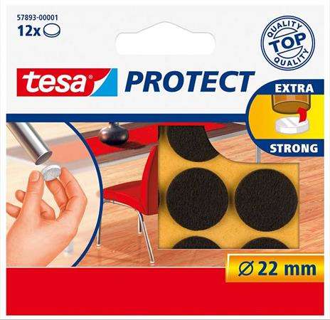 Discul de pâslă anti-zgârieturi TESA, 22 mm, TESA Protect, maro 31537923