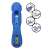 ICO Magic Clip Dispenser, blau, 4,8 mm und 6,4 mm Binderclips