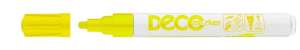 ICO Deco marker, yellow, 2-4 mm, for glass, ceramic, metal, plastic, and more - Lacquer marker