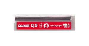 ICO Micrograph HB 0,5 mm Bleistiftminen, 12 Stück - Schreibwaren-Zubehör