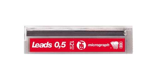 Ico: Micrograph Graphit Radiergummi für rotring Bleistift 0,5 mm, HB