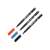 ICO OHP Permanent Markers, Set of 3, Red, Blue, Black