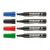 ICO Permanent 12 Multi-Color Permanent Markers Set with Chisel Tip