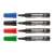 ICO Permanent 12 multi-color chisel tip markers, 1-4 mm, water resistant