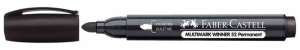FABER-CASTELL Multimark Winner 52 black permanent marker, 2.8 mm chisel tip - Marker