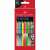 Creioane colorate Faber-Castell Colour Grip, set de 12 culori, pastel, neon și metalice