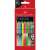 Creioane colorate Faber-Castell Colour Grip, set de 12 culori, pastel, neon și metalice
