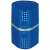 Faber-Castell Grip 2001 Trio pencil sharpener, blue, closed, showing the three holes for different pencil sizes
