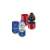 Faber-Castell Grip 2001 Trio pencil sharpeners, red, blue, and grey