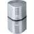 FABER-CASTELL Grip 2001 Trio pencil sharpener, silver, 3 holes, for standard and thick pencils