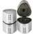 Faber-Castell Grip 2001 Trio pencil sharpener, silver, 3 holes