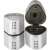 Faber-Castell Grip 2001 Trio pencil sharpener, silver, 3 holes