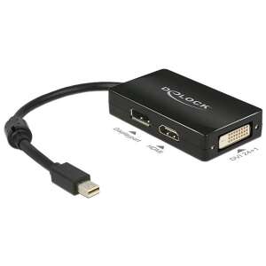 Delock mini DisplayPort to DisplayPort, HDMI, DVI adapter - DisplayPort Adapter