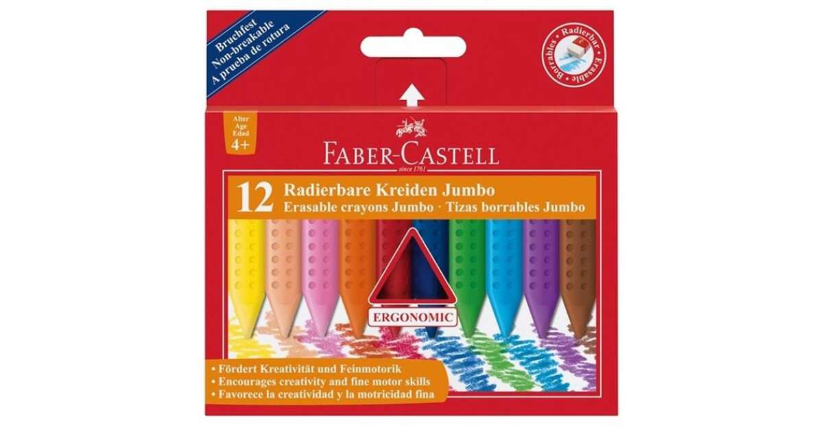 Faber Castell Wax Crayon 12 colours