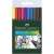 Pero Faber-Castell Grip Fineliner, 10 farieb, 0,4 mm, balenie