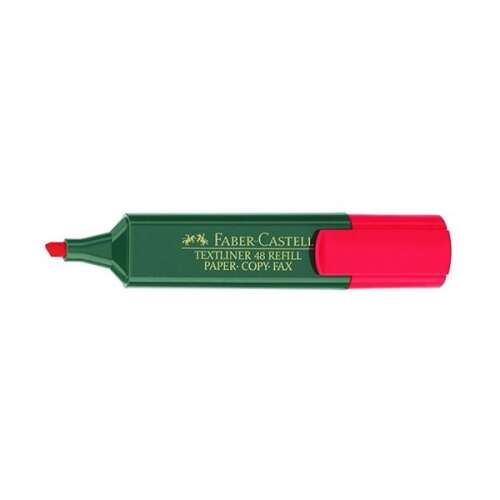 Faber-Castell Textliner 48 piros szövegkiemelő, 1-5 mm, utántöltő, papír, másolat, fax