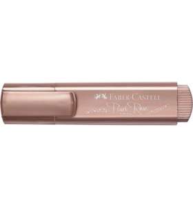 Faber-Castell Pearl Rose Textmarker, Metallic-Roségold Farbe, 1-5 mm Schrägschnitt - Textmarker
