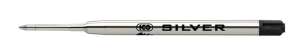 ICO Silver ballpoint pen refill, 0.8 mm, black - ICO