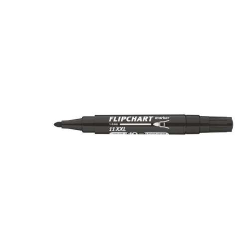 Marker ICO Flipchart, 1-3 mm, conic, ICO Artip 11 XXL, negru