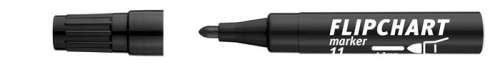 ICO Flipchartový popisovač, 1-3 mm, kónický, ICO &rdquo;Artip 11&rdquo;, čierny