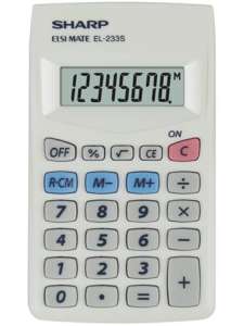 Calculator de buzunar SHARP, 8 cifre, SHARP "EL-233S" 31538499 Calculatoare de birou