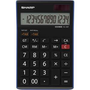 SHARP Számológép, asztali, 14 számjegy, SHARP "EL-145TBL"