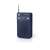NEW ONE R206 pocket radio, dark blue, AM/FM tuner, telescopic antenna, headphone jack