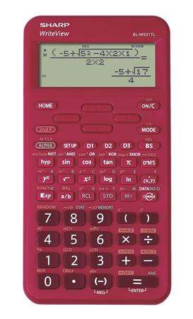Calculator SHARP, științific, 420 de funcții, SHARP EL-W531TL, burgundy