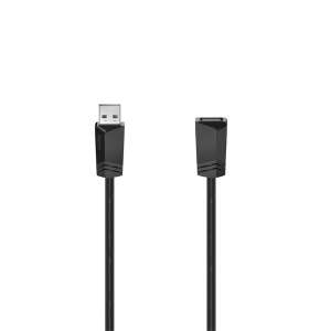 Hama 200618 Kabel przedłużające USB A, 0,75m, czarny - Kabel USB