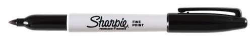 Sharpie Fine Point Permanentný fixka, Čierna, 1 mm Šikmý hrot